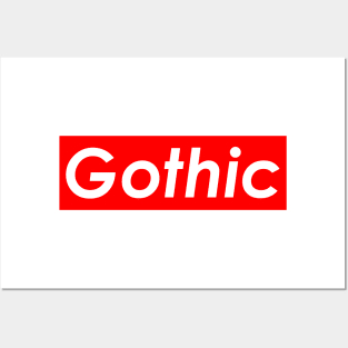 Gothic (Red) Posters and Art